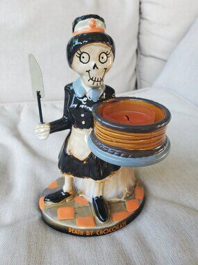 Boney Bunch 'Death by Chocolate' Yankee Candle Halloween Tea Light Holder